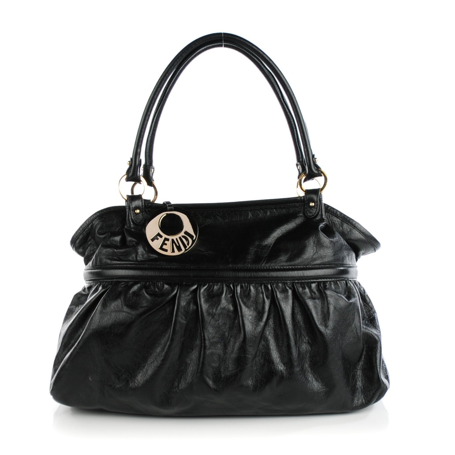 Fendi Calfskin Large Chef Shopper Tote Black 1 of 9