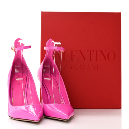 Valentino Garavani Patent Tango Ankle Strap 100mm Pumps 39 Pink PP 13 of 13