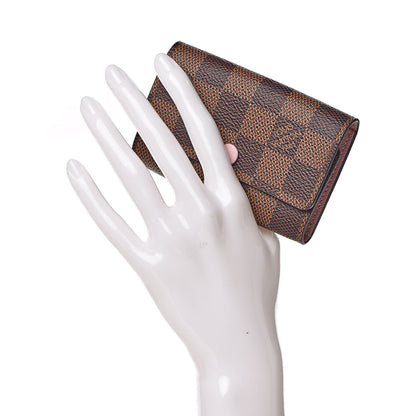 Louis Vuitton Damier Ebene Multicles 6 Key Holder Rose Ballerine 2 of 9