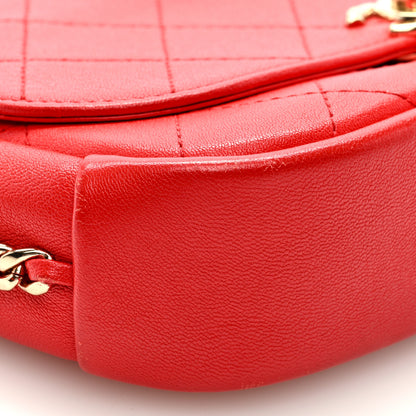 Chanel Goatskin Stitched Casual Trip Single Flap Red 8 of 9