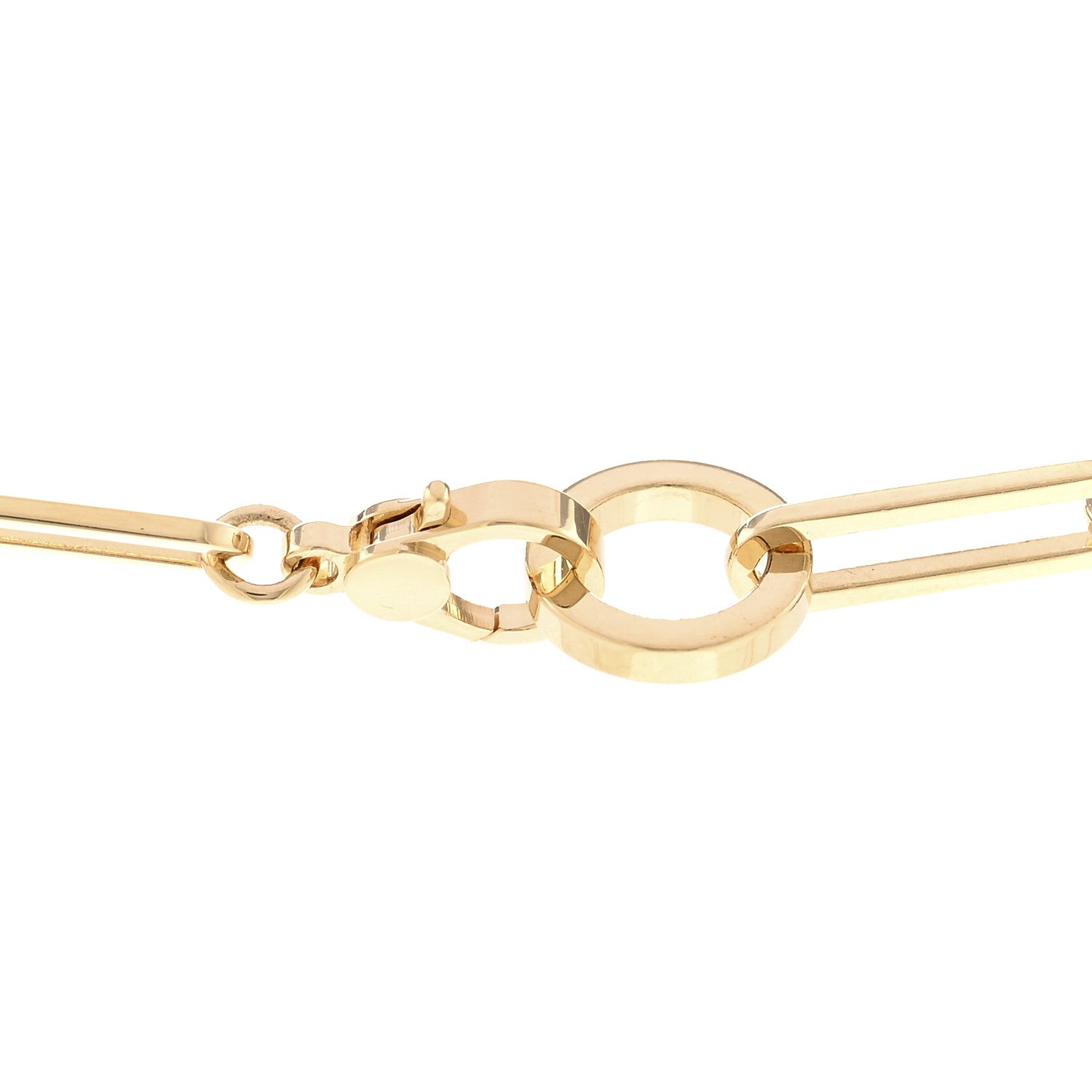 Hermes 18K Yellow Gold Diamond Pave Kelly Chaine Choker Necklace 4 of 6
