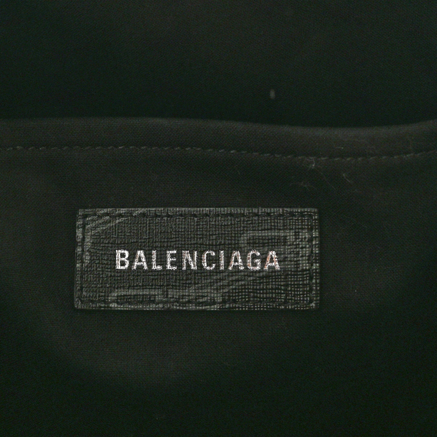 Coated Canvas BB Monogram Hardware Tote Black White