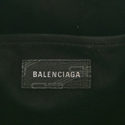 Balenciaga Coated Canvas BB Monogram Hardware Tote Black White 6 of 9