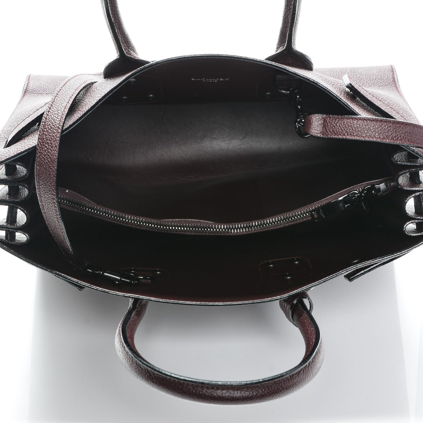Grained Calfskin Small Classic Sac De Jour Bordeaux