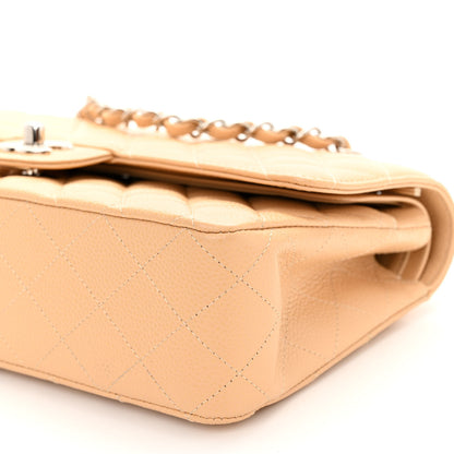 Chanel Caviar Quilted Medium Double Flap Beige 10 of 10