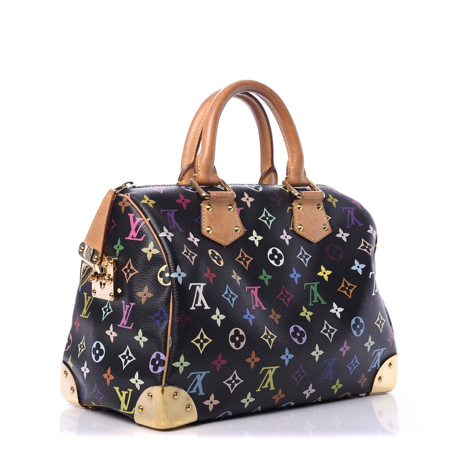 Louis Vuitton Monogram Multicolor Speedy 30 Black 3 of 22