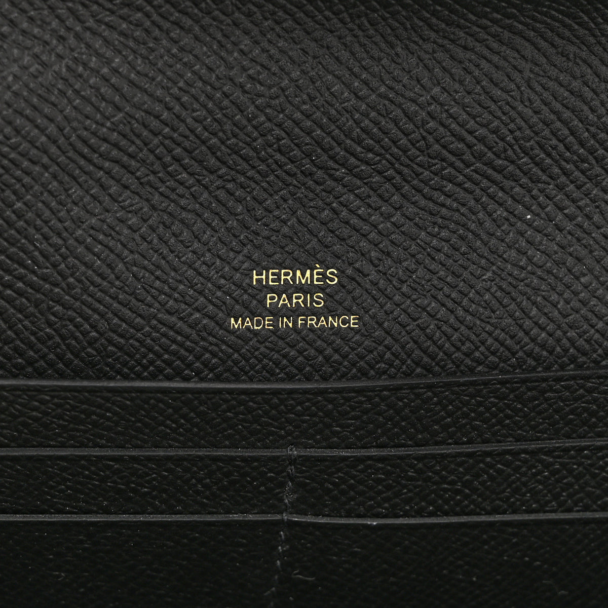 Hermes Epsom Enamel Maillon Wallet To Go Black 6 of 11