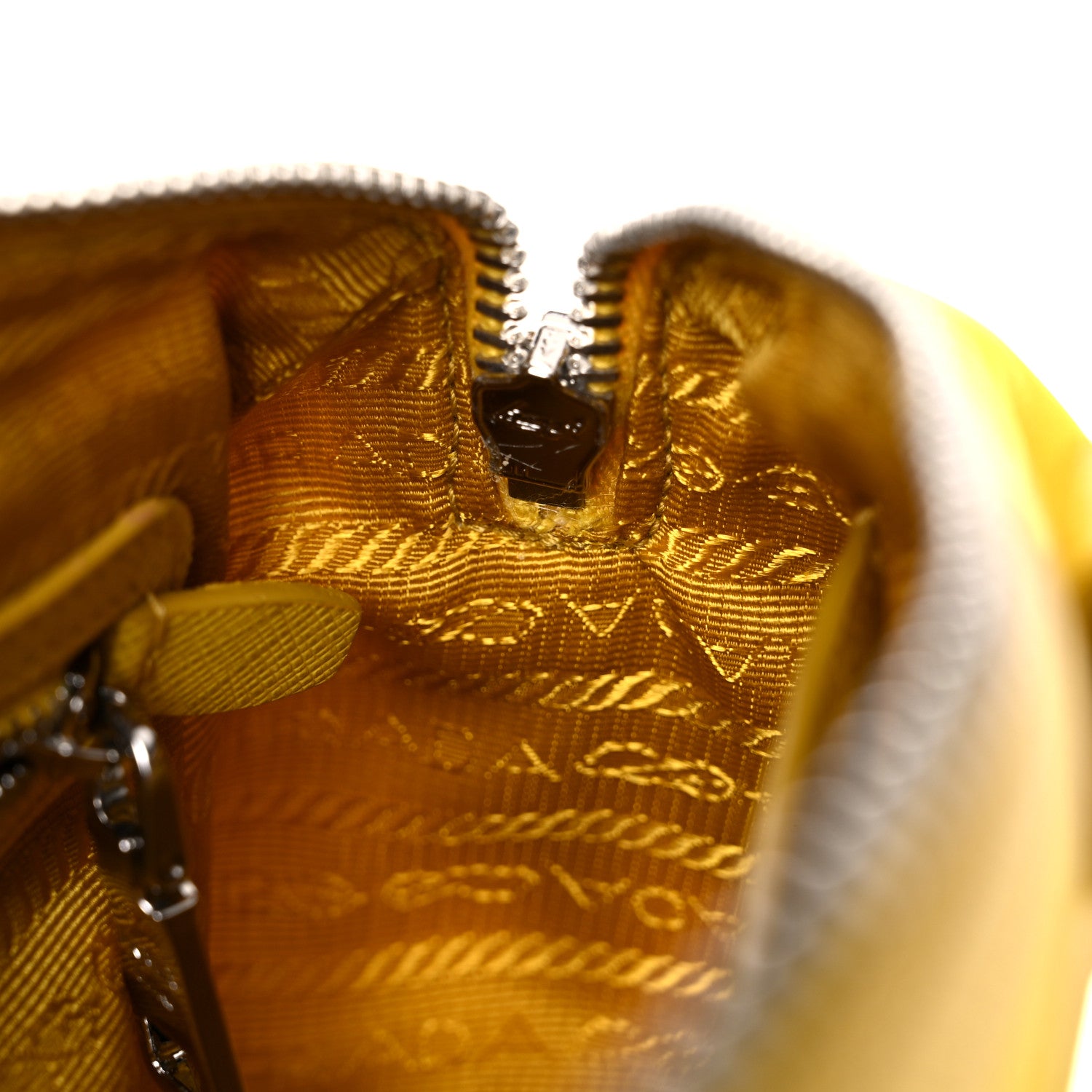 Prada Nylon Re-Edition Shoulder Bag Giallo 15 of 18