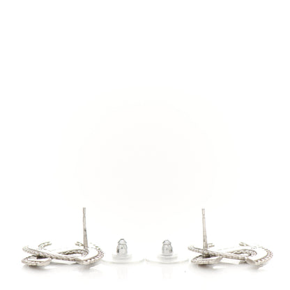 Chanel CC Chain Earrings Silver 3 of 4
