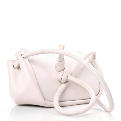 Bottega Veneta Lambskin Small Beak Triangle Flap Shoulder Bag Chalk 3 of 11