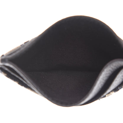 Christian Dior Grained Calfskin Oblique Card Holder Black 4 of 8