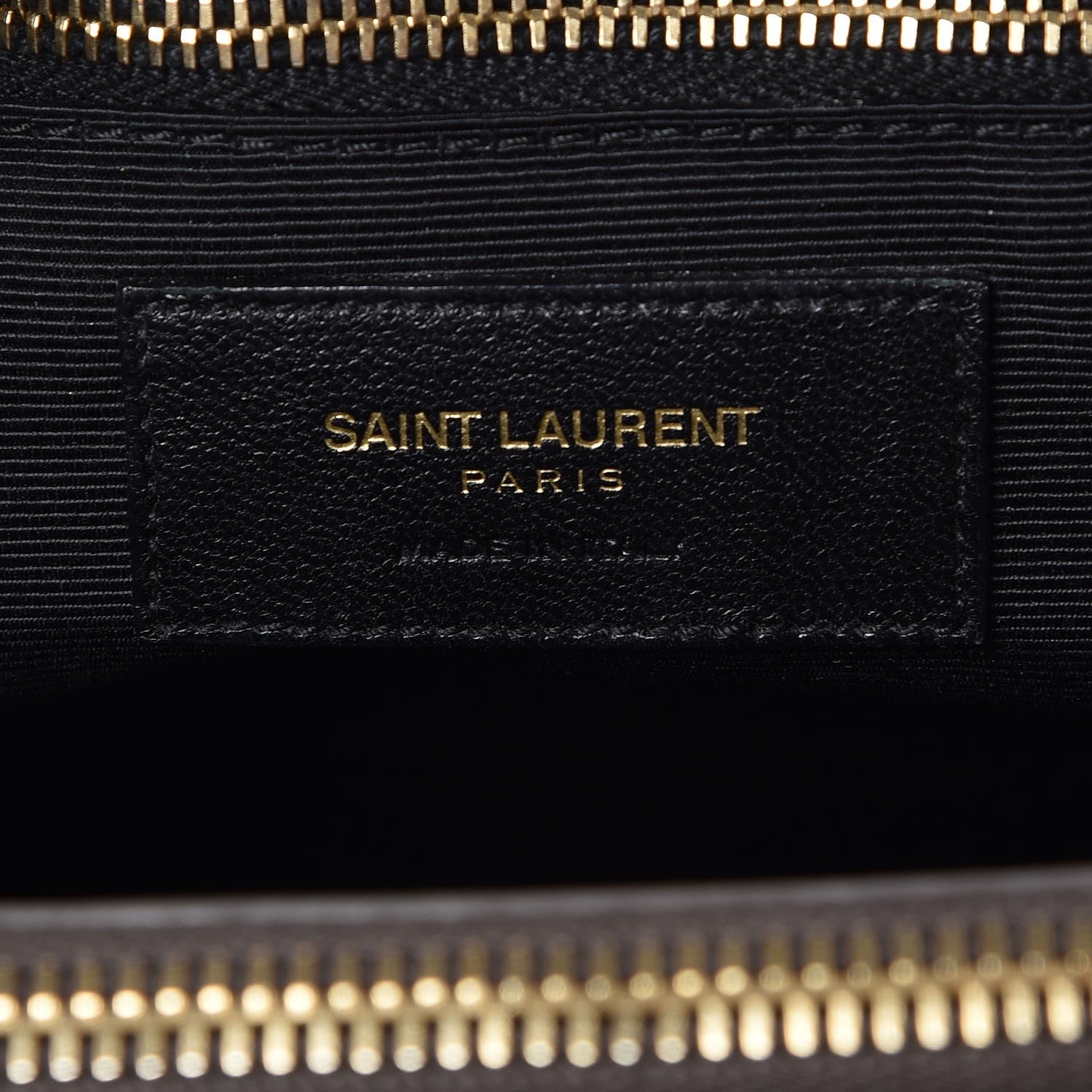 Saint Laurent Smooth Calfskin Matelasse Chevron Large Monogram Shopping Bag Grey 10 of 15