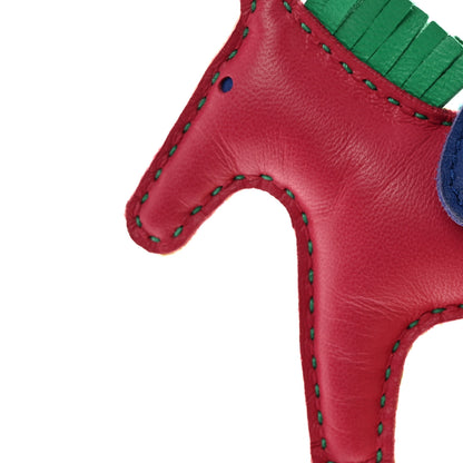 Hermes Milo Lambskin Grigri Rodeo Horse Bag Charm PM Menthe Bleu Electrique Soufre Violet Bleu Azur Rose Shocking 3 of 6