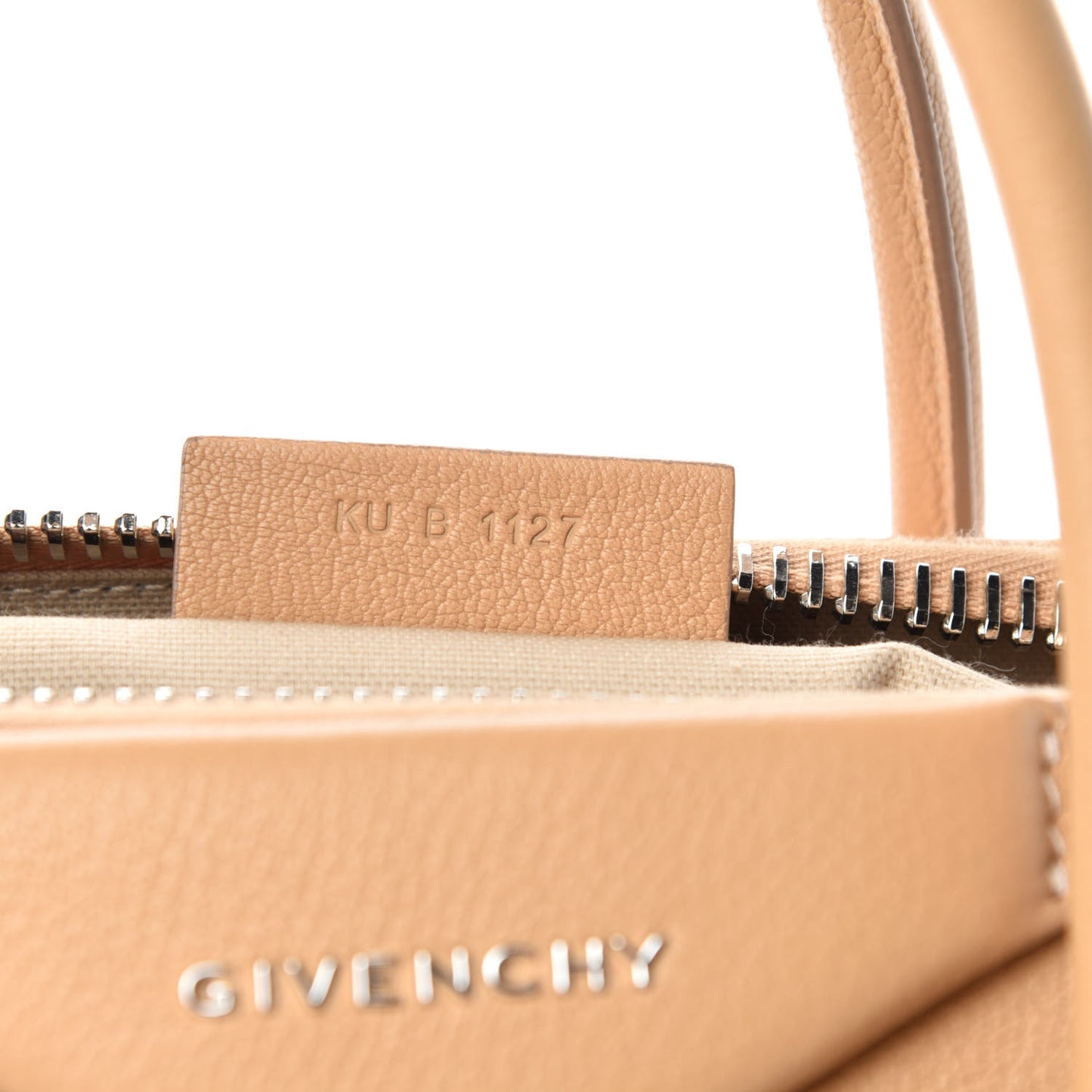 Sugar Goatskin Small Antigona Light Beige