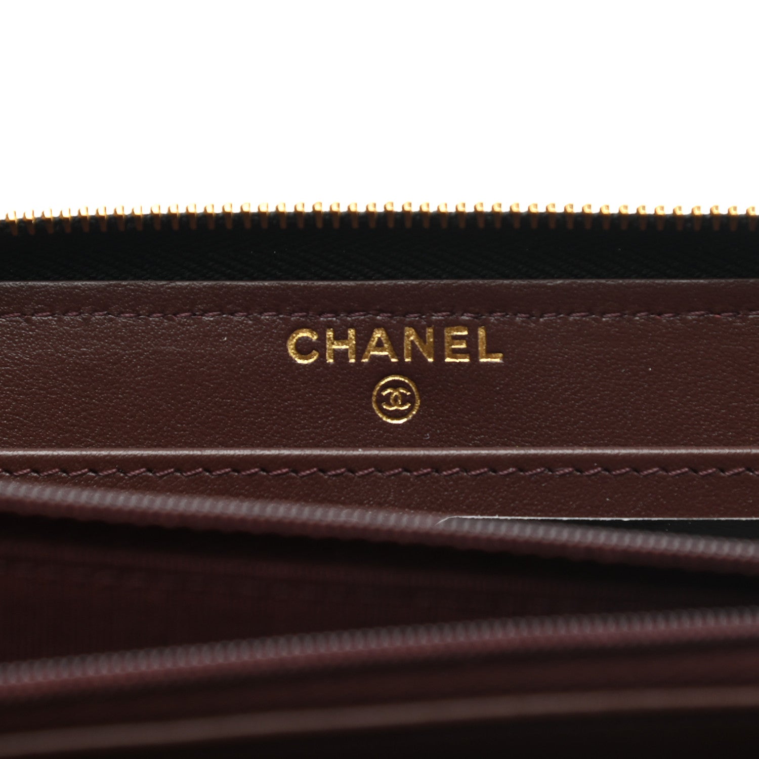 Chanel Caviar Quilted Large Gusset Zip Around Wallet Black 6 of 9