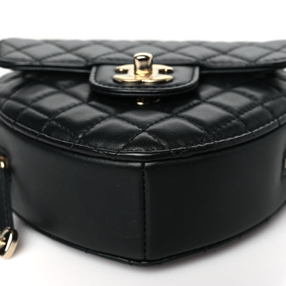 Chanel Lambskin Quilted CC In Love Heart Bag Black 9 of 9