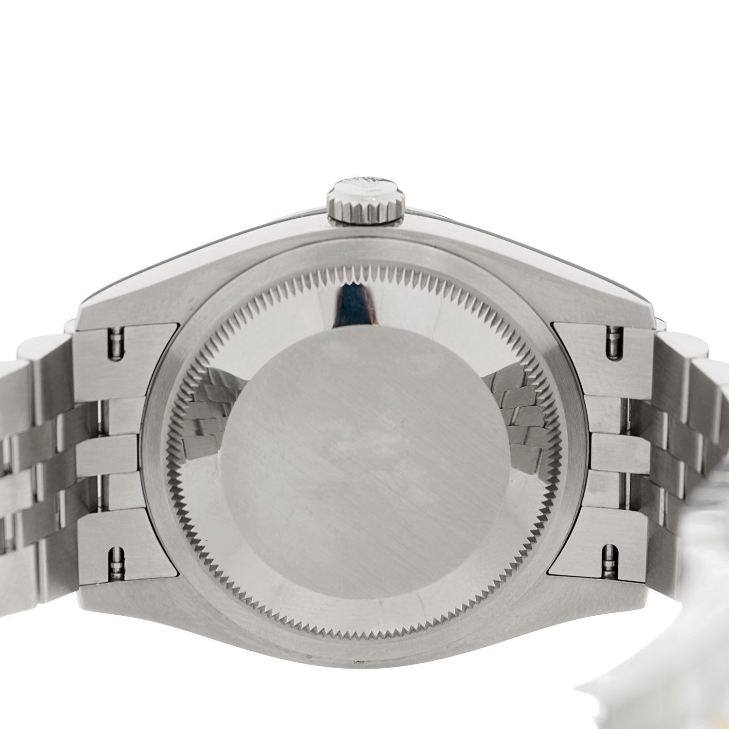 Rolex Stainless Steel 18K White Gold Diamond 36mm Oyster Perpetual Datejust Watch Pink 126234 4 of 5