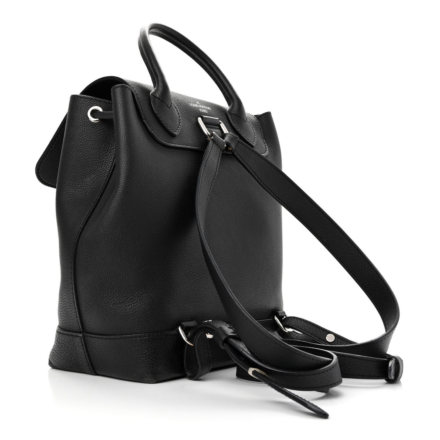 Calfskin Lockme Backpack Black