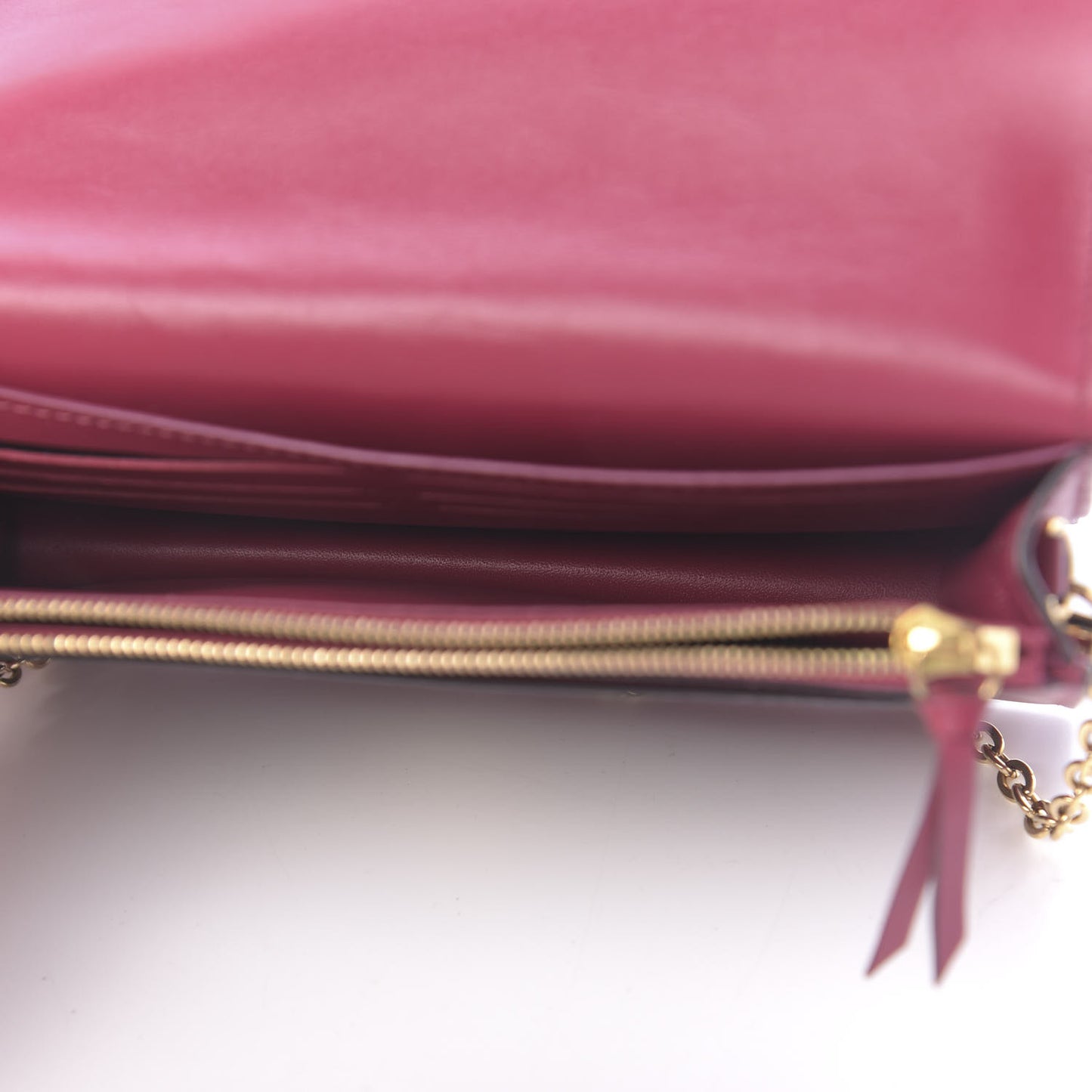 Monogram Flore Chain Wallet Fuchsia