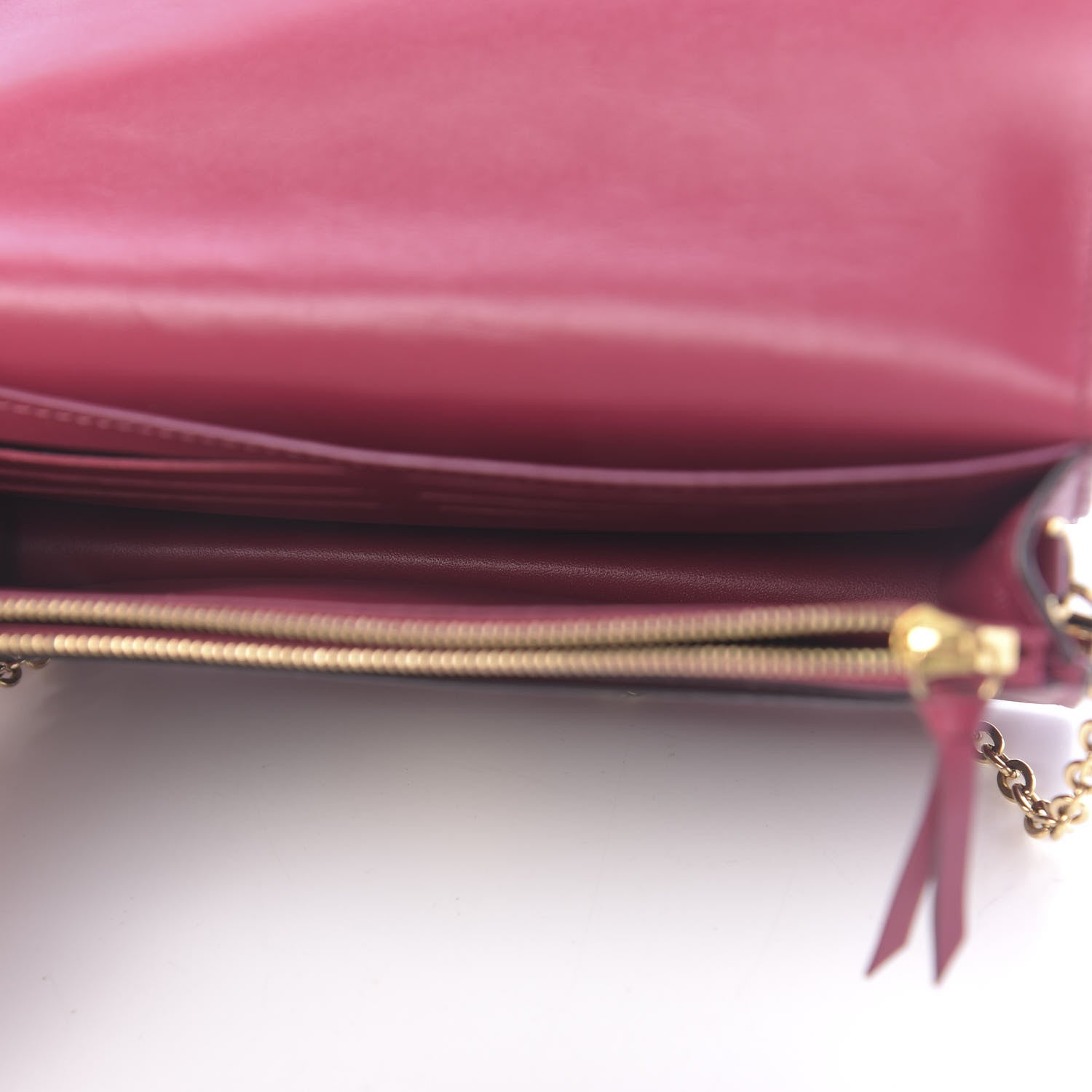 Louis Vuitton Monogram Flore Chain Wallet Fuchsia 5 of 9