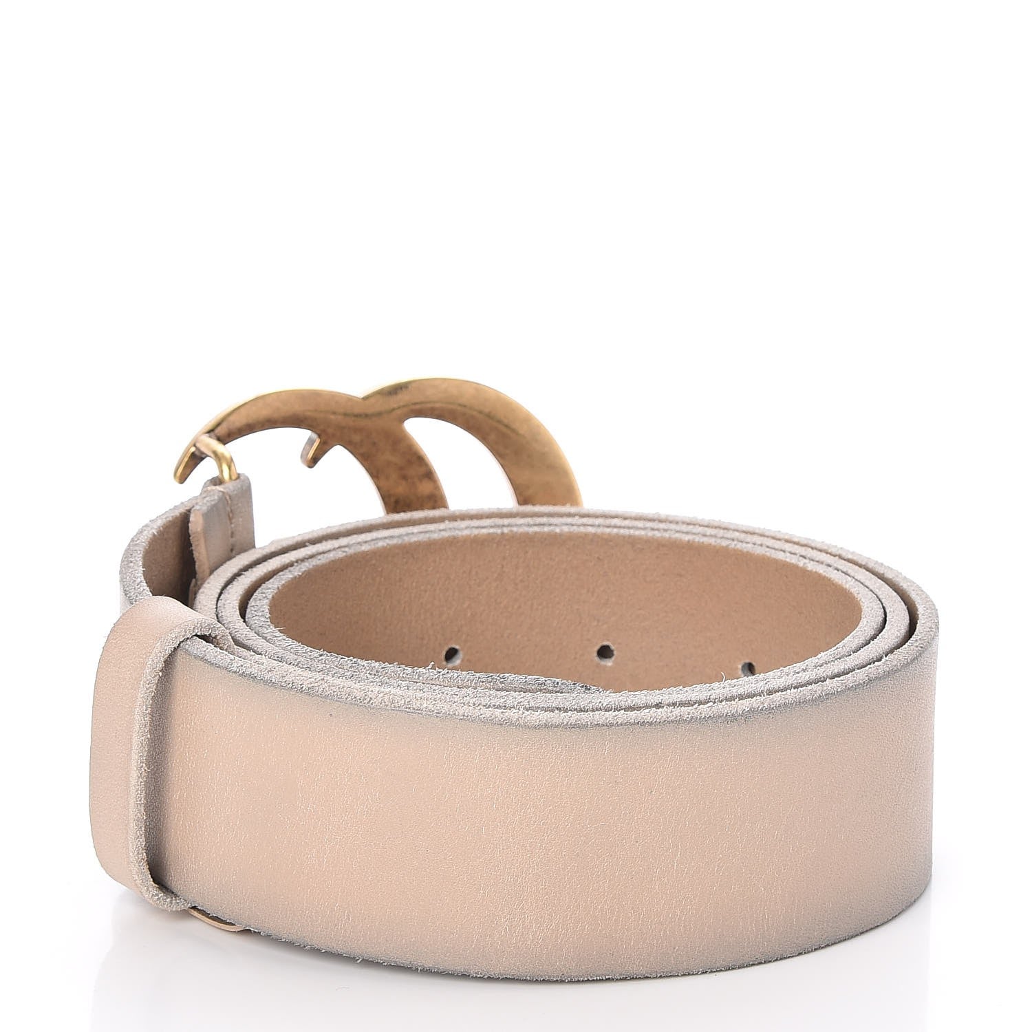 Gucci Cuoio Toscano Double G 40mm Belt 95 38 Oatmeal 3 of 6