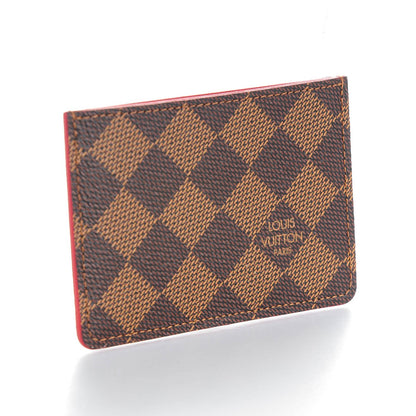 Louis Vuitton Damier Ebene Caissa Card Holder Cherry 3 of 7