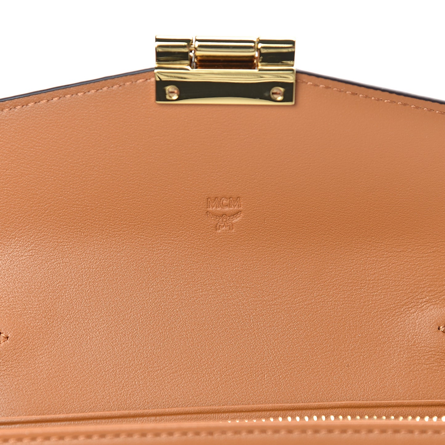 Visetos Large Patricia Wallet On Chain Cognac