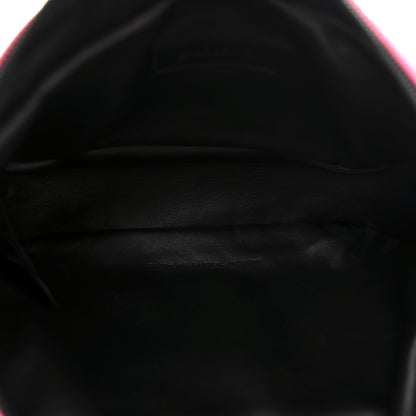 Balenciaga Recycled Sport Nylon Chain Logo Medium Raver Bag Black Fluo Pink Black 5 of 10