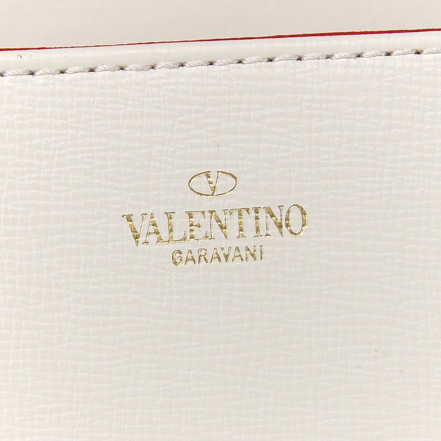 Valentino Garavani Grainy Calfskin VLogo Stud Sign Shoulder Bag Light Ivory 6 of 8