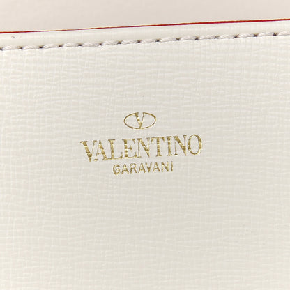 Valentino Garavani Grainy Calfskin VLogo Stud Sign Shoulder Bag Light Ivory 6 of 8