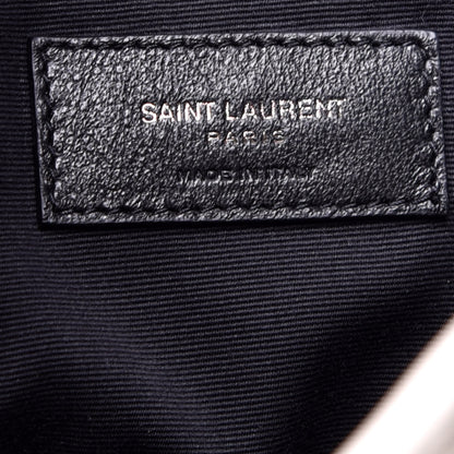 Saint Laurent Crinkled Calfskin Matelasse Monogram Medium Niki Chain Satchel Dirty White 6 of 10