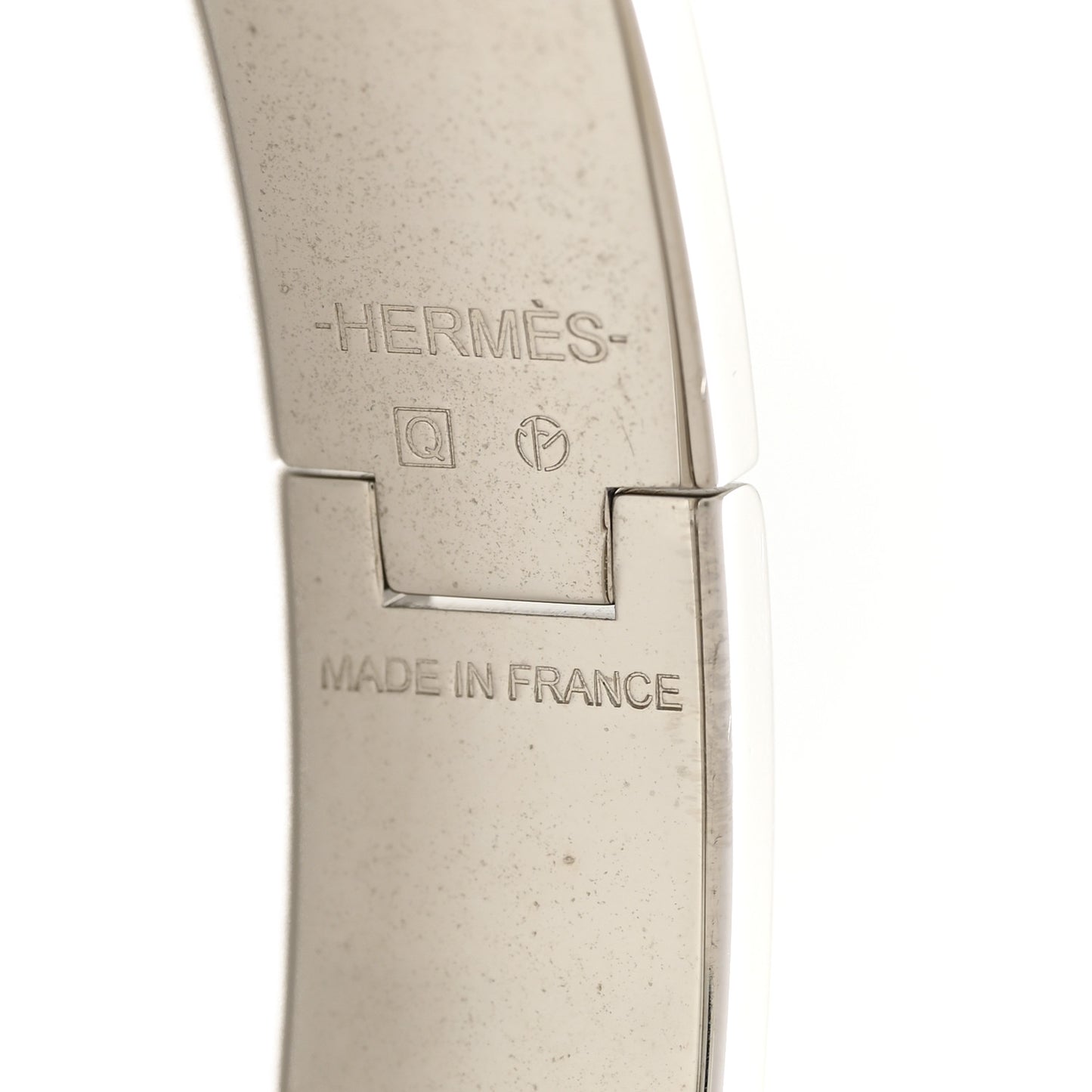 Enamel Narrow Clic Clac H Bracelet PM Black