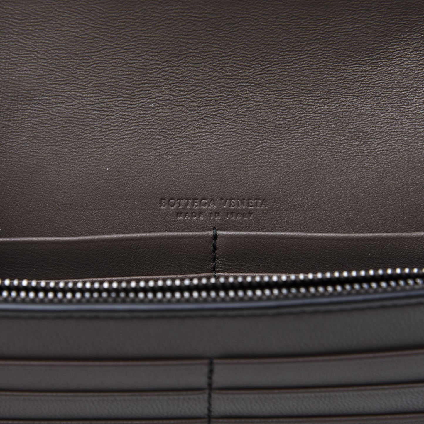 Nappa Studded Catena Chain Wallet New Steel