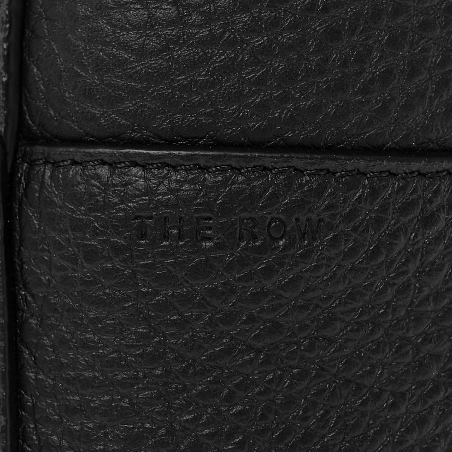 The Row Grained Calfskin Medium N/S Hook Tote Black 6 of 9