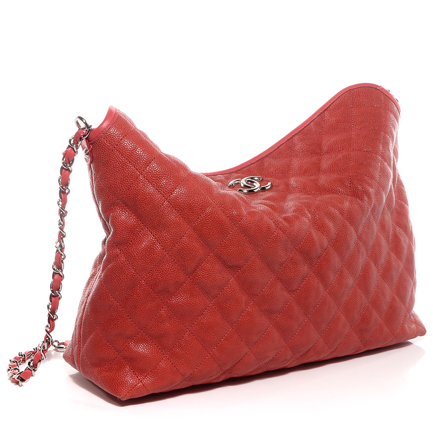 Chanel Caviar French Riviera Hobo Rouge 4 of 8