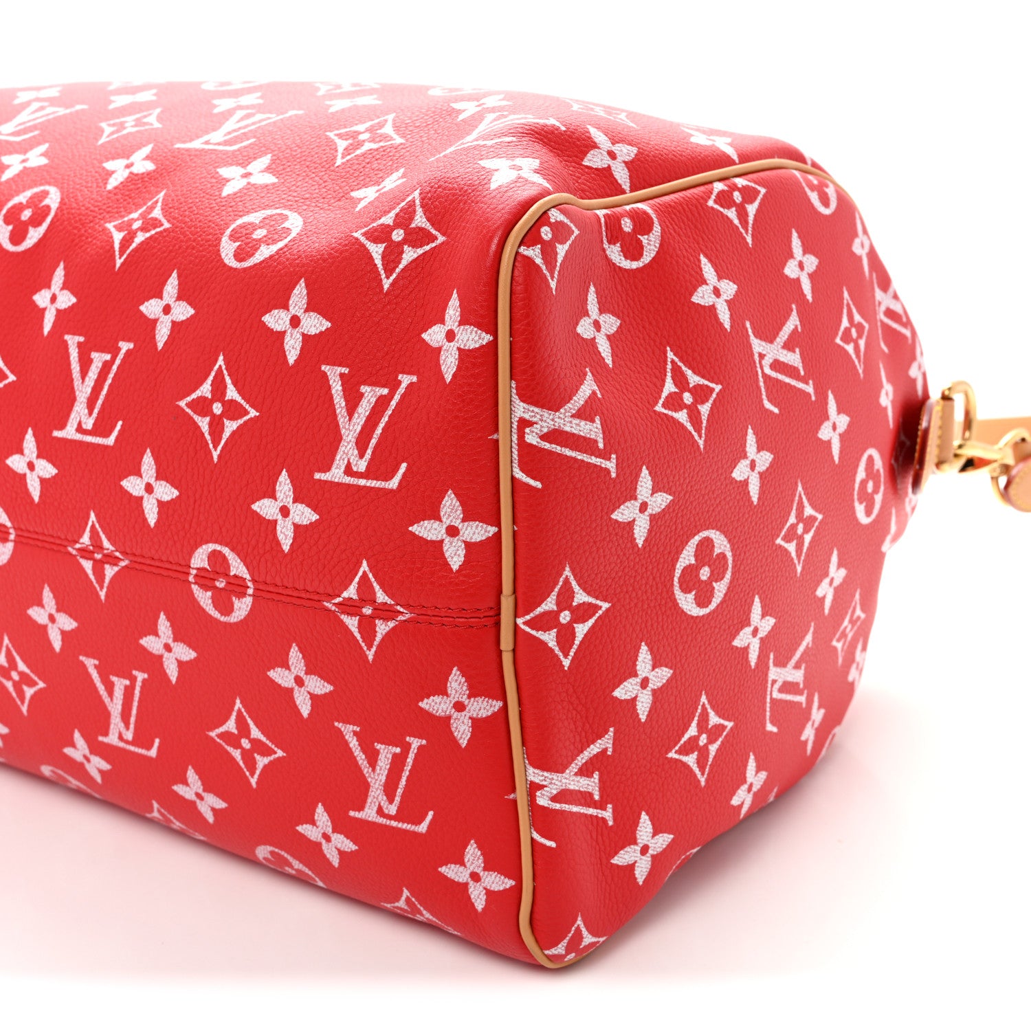 Louis Vuitton Calfskin Monogram Speedy P9 Bandouliere 40 Red 8 of 8