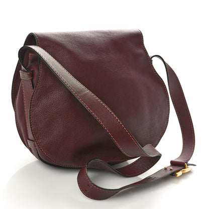 Chloe Calfskin Medium Marcie Round Crossbody Bag Dark Velvet 2 of 9