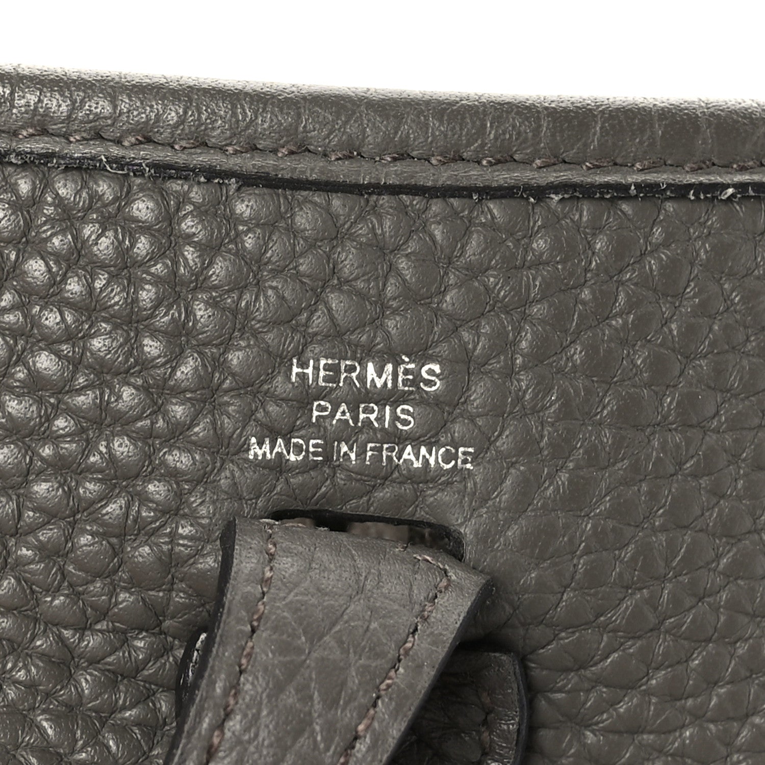 Hermes Taurillon Clemence Evelyne TPM Etain 6 of 10