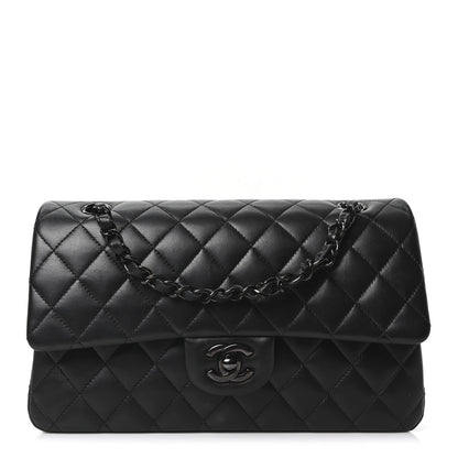 Chanel Lambskin Quilted Medium Double Flap So Black 1 of 10