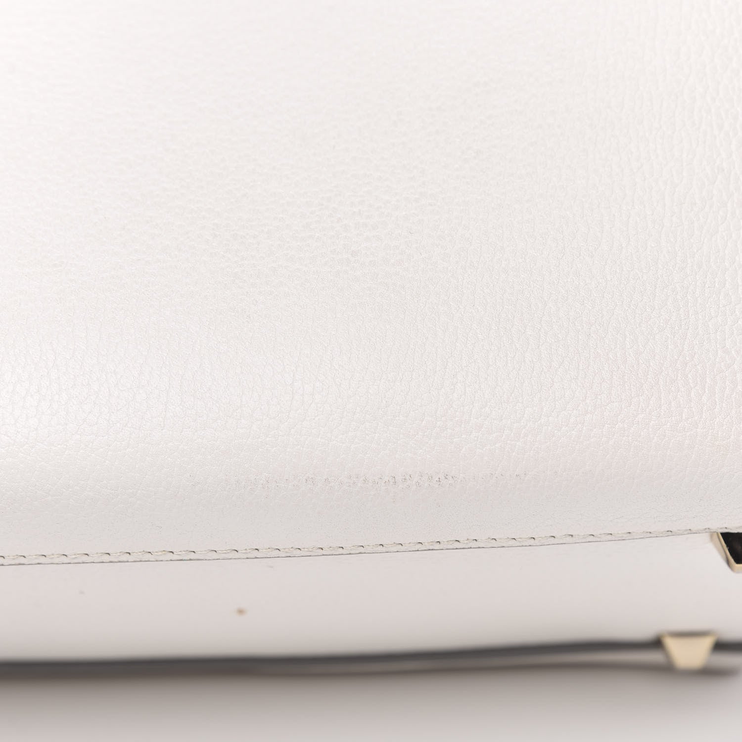 MCM Grained Calfskin Medium Milla Tote White 11 of 17