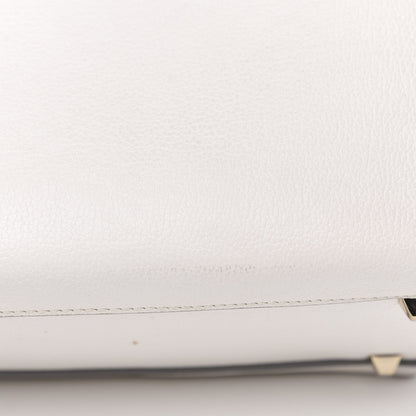 MCM Grained Calfskin Medium Milla Tote White 11 of 17
