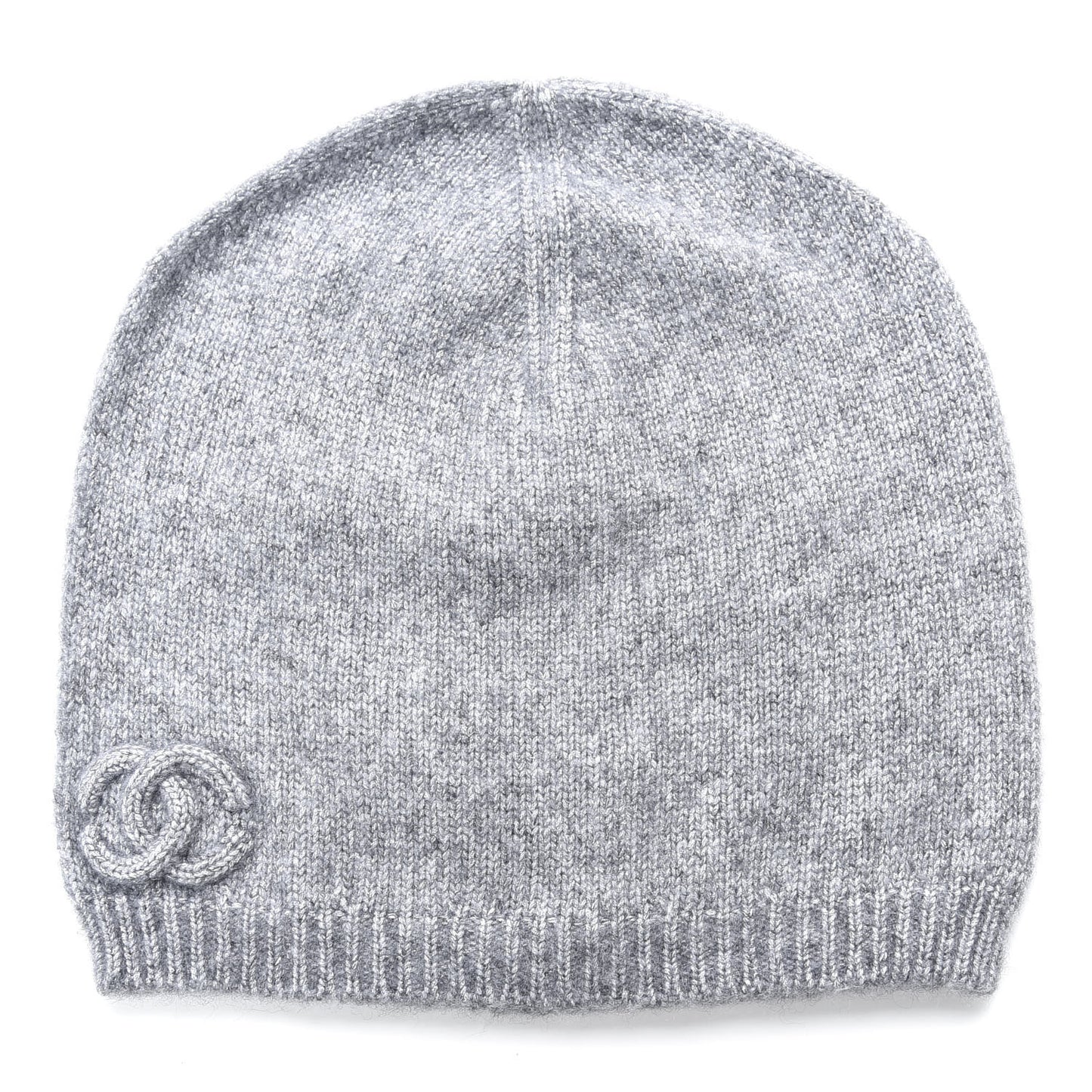 Cashmere Blend CC Beanie Hat Grey