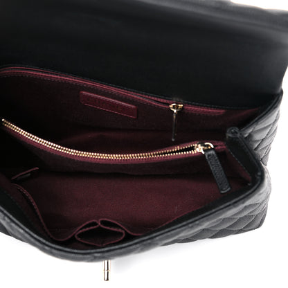 Chanel Caviar Quilted Small Coco Handle Flap Black 5 of 12