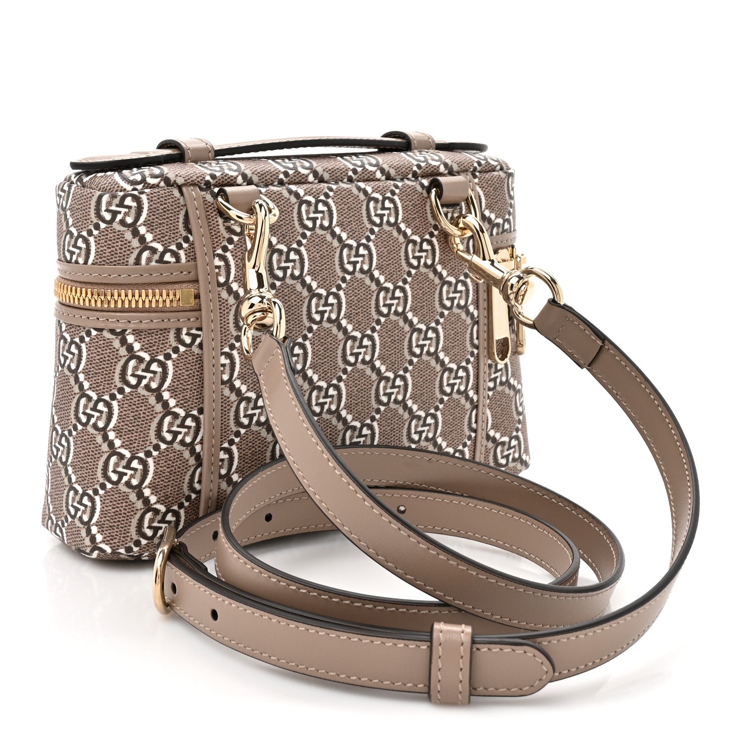 Gucci GG Shadow Supreme Canvas Mini Crossbody Bag Taupe 3 of 10