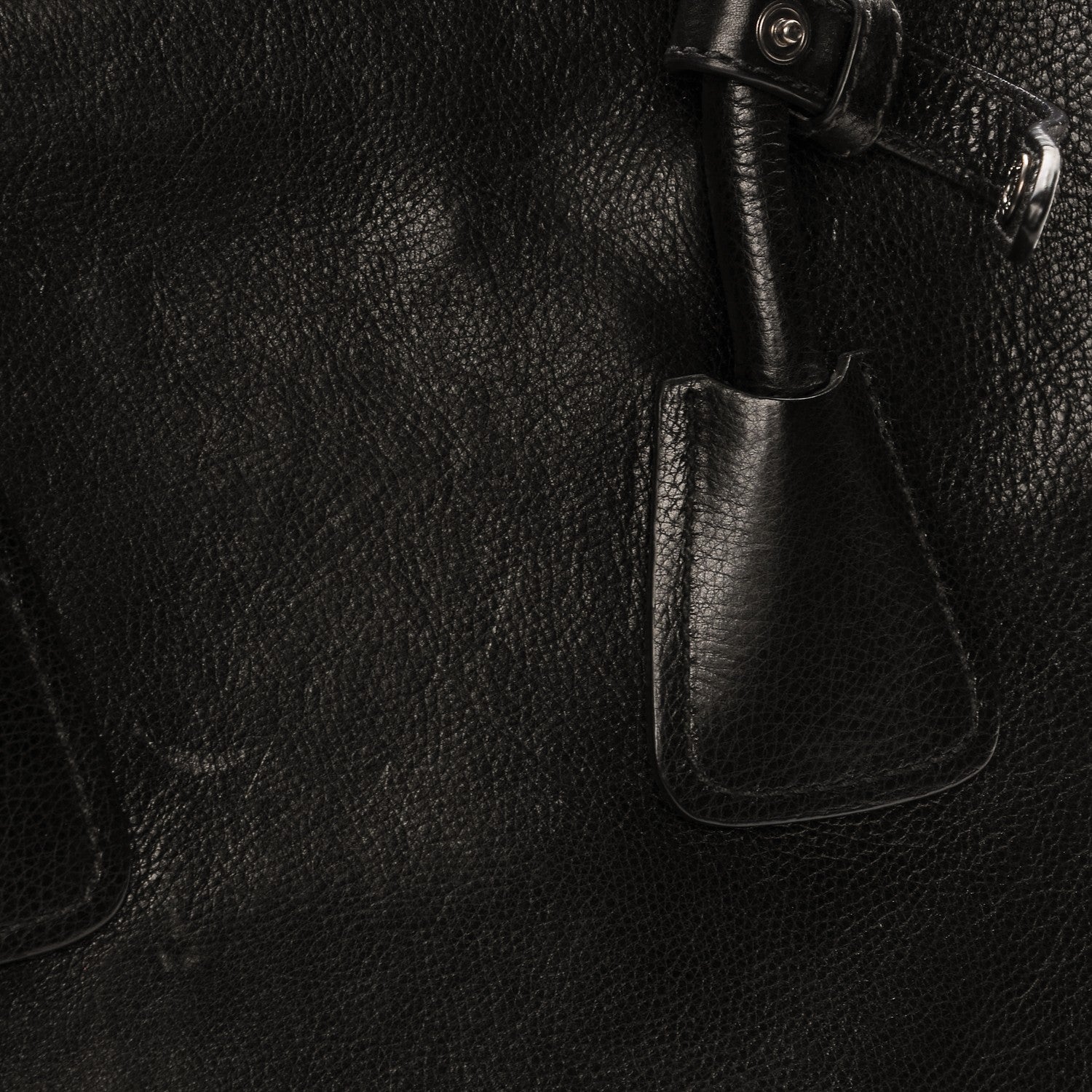 Prada Glace Calf Twin Pocket Tote Nero Black 8 of 8