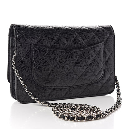 Chanel Caviar Quilted Wallet On Chain WOC Black 3 of 10