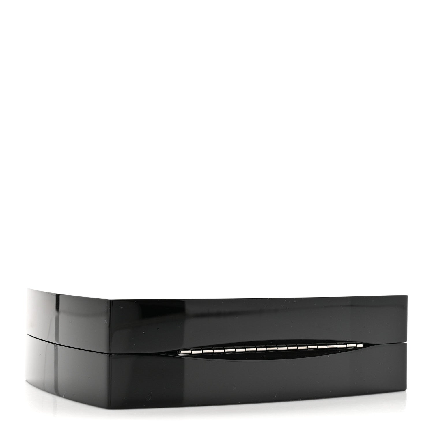 Chanel Plexiglass Compact Box Clutch Black 4 of 11
