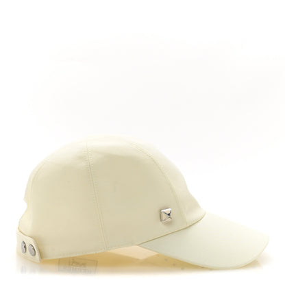 Hermes Cotton Davis Pois Medor Cap 58 Ecru 5 of 9
