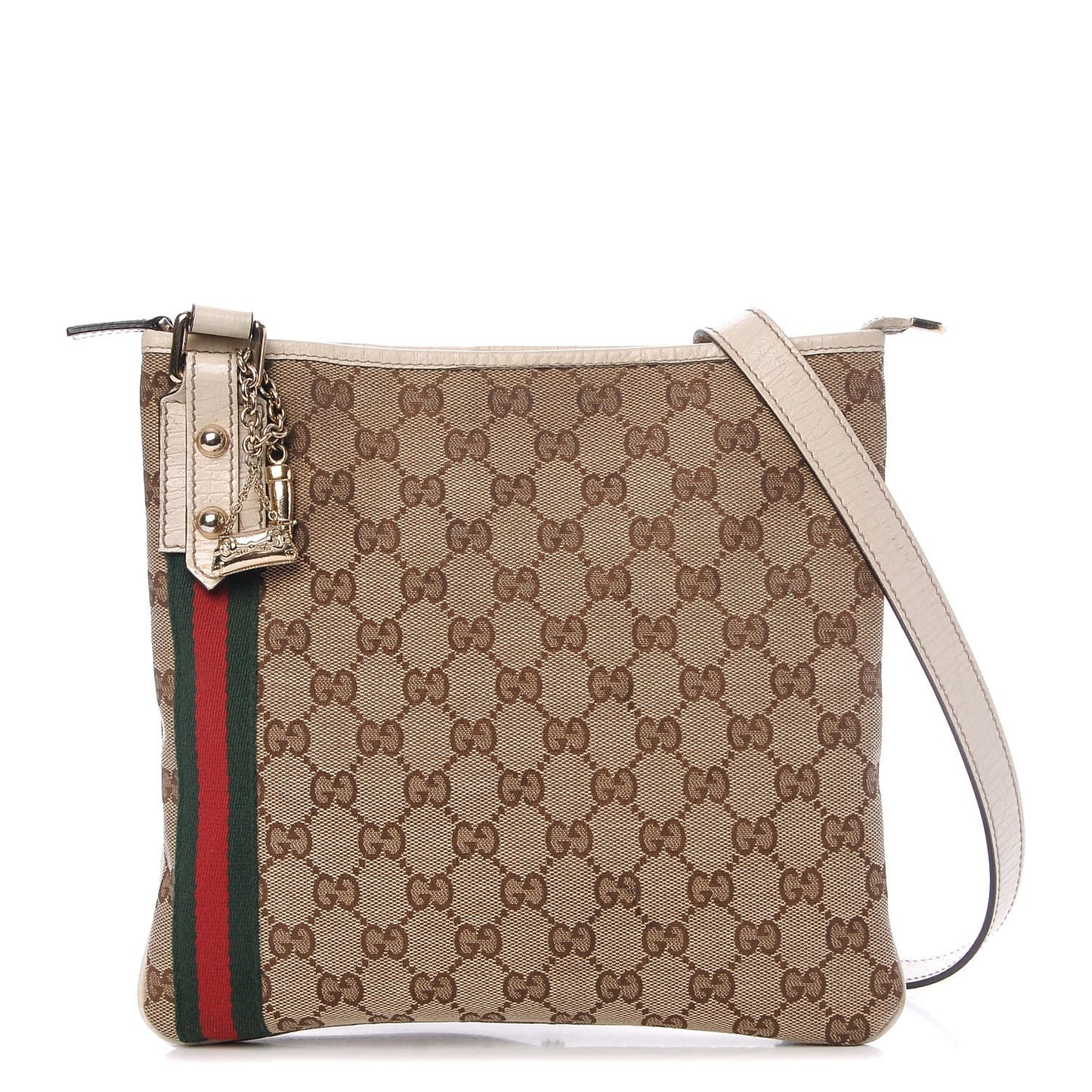 Monogram Web Jolicoeur Charms Messenger White
