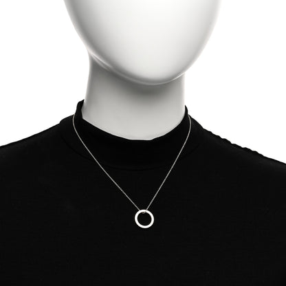 Tiffany Sterling Silver 1837 Circle Pendant Necklace 2 of 4